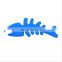New high quality tpr pet fish bone toy pet dog chewing rubber toy wholesale durable interactive toy pet supplies