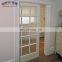 LOW TRACK GRID DESIGN SLIDING TRANSPARENT GLASS DOOR FOR STUDY