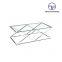 Tiptop Modern glass top stainless steel base Industrial round living room bedroom dining table coffee Table