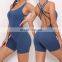 Hot Style Ladies Sports Fitness Running Yoga Bodysuit Girls Ballet Dance Jumpsuit Sexy Yoga Gym Suit Shorts jumpsuit For Women