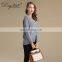 Wholesale Italy Fine Autumn Knitted Jumper V Neck Cashmere Wool Blend Sweater