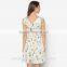 women casaul fashionable dress with high quality printing dress design D253