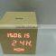 WL0983T High Quality Sensor Wooden Desktop Clock