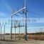 Conical 220 KV Dodecagonal 20M 12 KN Steel Utility Pole with Cross Arm