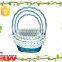 woodchip&wicker material gift basket type, fruit basket, holiday basket, wedding basket decoration with cloth liner