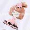 2016 korean style latest design kids wear dress set baby girl shirt and skirt set