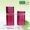 2015 Luxury Pink Gold Silver Diamond Plastic Cosmetic Bottle With Screw Cap