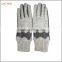 fashion women and gril Elegant gloves back grey and blue woolen and palm grey sheepskin leather gloves with bow