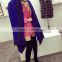 Fashionable Popular STARS LOVES Frame Style with Fringes Double-side Double-color Acrylic Wool Pashmina Scarf for Lady