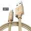 Nylong & TPE Mfi Original 8 Pin Circular Connector Wholesale USB Cable for IOS