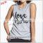 Customized Plain Round Neck Women Tank Top Loose Fit Gym T-shirt Sleeveless Fitness Yoga Wear