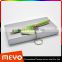 Custom Logo Printing Green Design 32GB USB Flash Device And Green Pen Set