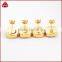 Fashion Elegant 18K Yellow Gold Cubic Druzy Stud Zirconia Earrings