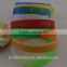 Various deboss-fill bi-color bracelet with FDA
