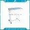 AG-OBT002 CE ISO height adjustable ABS bedside hospital over bed tables