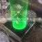 Beautiful wine holder laser arylic single led wine bottle holder