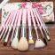 EALIKE flower makeup brushes,long handle makeup brush