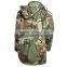 Outerwear military M-65 field coat with liner winter weight 320 gram sateen fabric waterproof