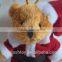 Mini cute teddy bear plush toy for christmas