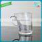 Creative coffee cup glass cup with handle slope shape glass coffee cup wholesale