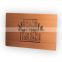 Beautiful rose gold brushed metal business cards with engraved black color                        
                                                                                Supplier's Choice