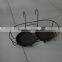 black metal flower pot rack