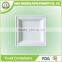 Disposable party 6 inch paper square plates with sugarcane