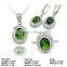 [SZJ-6245c] 925 silver jewelry set with cz stones, cheap silver jewelry set, silver flatware set                        
                                                Quality Choice