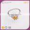 R63476K01 China wholesale jewelry silver plated yellow gold diamond ring