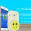 iOS Android phone Free App control Smart wifi 3 pin socket electrical power socket