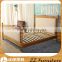 French Country Style Luxury Oak Wooden Bed Frame