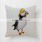 2016 Hot Selling fashion bird style Cotton printing Pillow Case