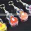 Fashion Acrylic Colorful Violin Keychain