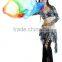 SWEGAL belly dance accessories,belly dance rainbow veil fan,dance prop SGBDD14025