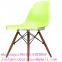 solid wood beech leg with plastic chair