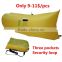 best selling premium nylon banana sleeping bag fabric beach sofa sunbathing fabric inflatable air sofa