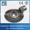 Alloy steel straight bevel gear with CNC milling service