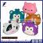 best selling products animal shaped rubber squeeze coin sorter purse with keychain