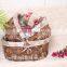 Wicker Food Storage Basket with Handle for Home Decoration