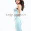 blue elegant one-piece strap bodycon fashionable latest dresses designs