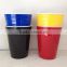 Party and ball colorful drinking cup/stackable mug series/ Christmas red plastic water mug