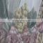Beautiful 100% polyester flower printed voile window curtain fabric
