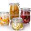 1500ml 2200ml Clear Kitchen Food Storage Airtight Seal Lock Lid Jar/glass Jar With Metal Clip