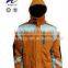 fashion windbroof men yellow ski jacket