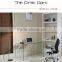  bent glass console table