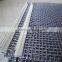 plain woven ss 304 stainless steel crimped wire mesh with 25mm hole