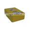 cheap rectangular tin luxury cosmetic containers/rectangular slide metal tin packaging