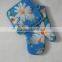 kitchen set orange color photo printing poly material (twill) 17*17cm pot holder 17*27cm glove