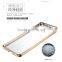 Durable Fashion Transparent Soft TPU Electroplating Back Cover Phone Case For SamSung Galaxy S6 edge