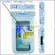 Wholesale PVC waterproof mobile phone pouch with lanyard